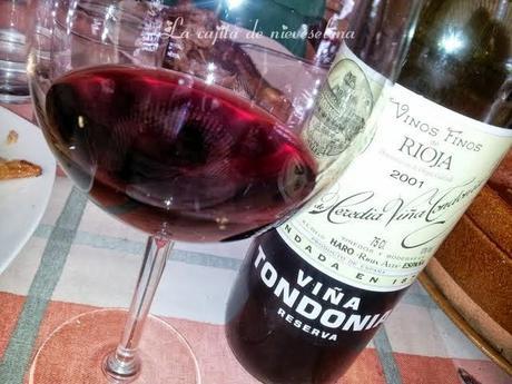 Reserva Lopez de Heredia Viña Tondonia y un cabrito