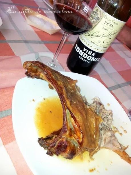 Reserva Lopez de Heredia Viña Tondonia y un cabrito