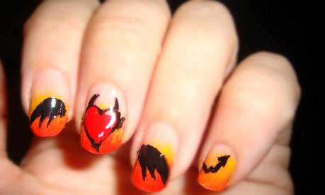 Nail art San Valentin