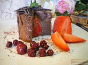 Mousse chocolate relleno fresa
