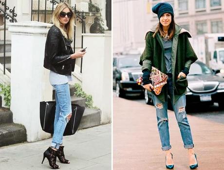 STREET STYLE INSPIRATION; RIPPED JEANS.-