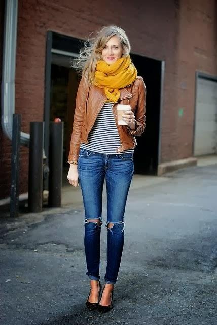 STREET STYLE INSPIRATION; RIPPED JEANS.-