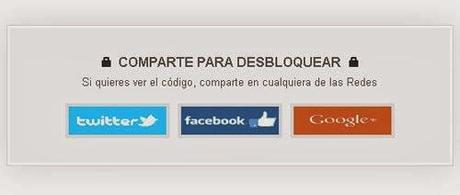 Compartir para desbloquear contenido compartir para desbloquear