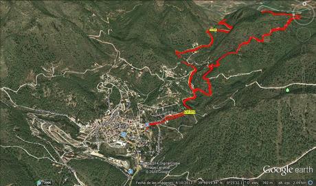 Entrenando las bajadas en montaña