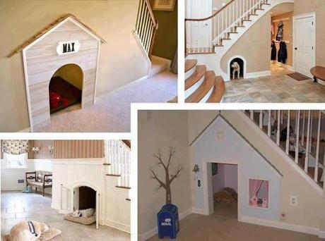 Casas para mascotas bajoescaleras