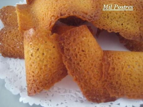 Tejas de naranja y miel