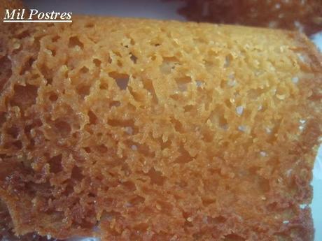 Tejas de naranja y miel