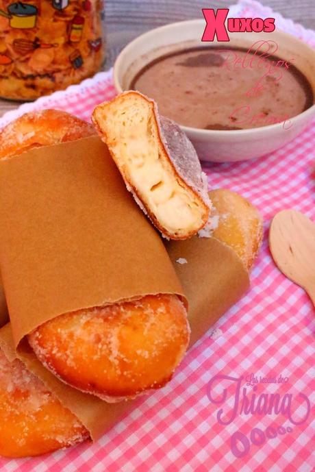 Xuxos rellenos de crema