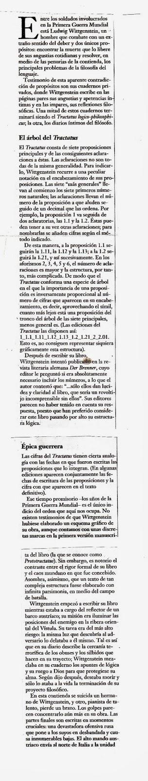 HEMEROTECA: los diarios de Wittgenstein (1998)