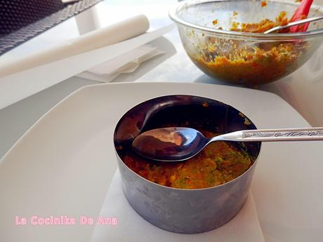 Hamburguesas vegetales con salmón