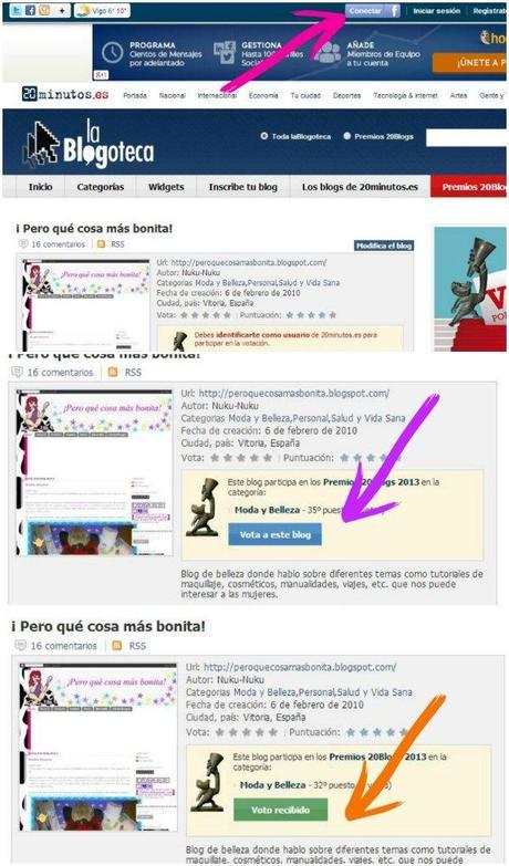 Premios 20Blogs ¿me das tu apoyo con tu voto? Premios 20Blogs ¿me das tu apoyo con tu voto?