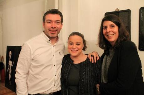 César Arranz y Las Chicas del Vino (Virgini y Nuria, de izda a dcha)