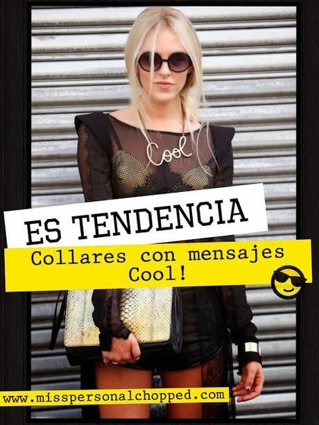 ES TENDENCIA: Los collares con mensaje de Lanvin!