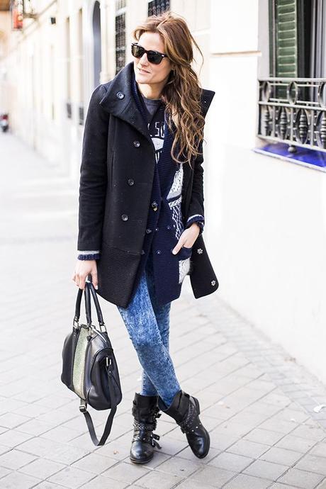 STUDS OUTFITS, tequilasolo, hakei, acid jeans mango, 4 contra 1 eyewear, dime que me quieres, Maje, mago bootas tachuelas, cristina blanco, guia de estilo, spanish fashion blog