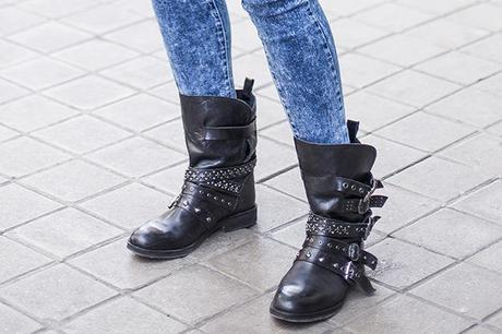STUDS OUTFITS, tequilasolo, hakei, acid jeans mango, 4 contra 1 eyewear, dime que me quieres, Maje, mago bootas tachuelas, cristina blanco, guia de estilo, spanish fashion blog