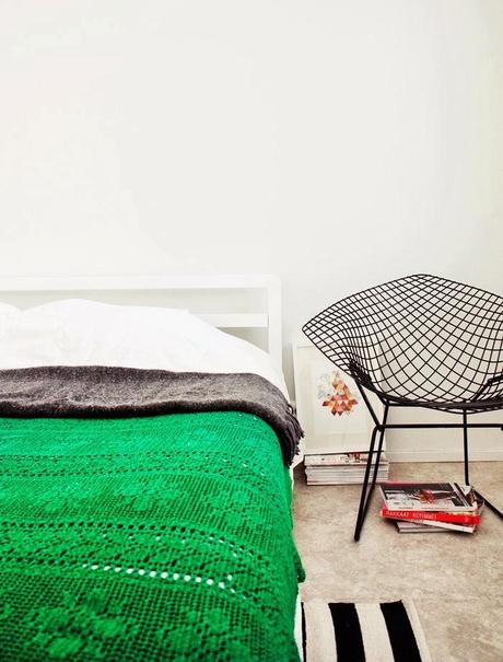 UN DORMITORIO  ANTI ESTRÉS EN BLANCO... Y... ¿VERDE?