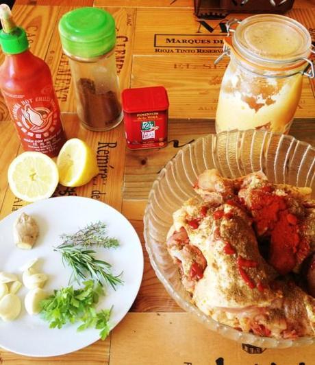 Pollo al ajo Pollo al ajo