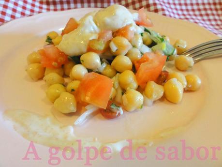 Ensalada de garbanzos estilo árabe