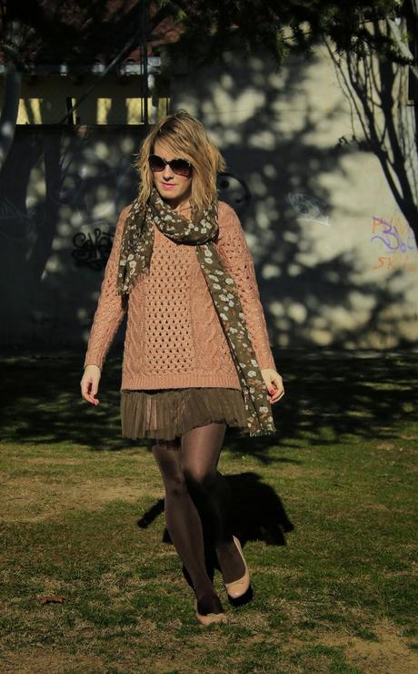 Brown tulle skirt, tutu