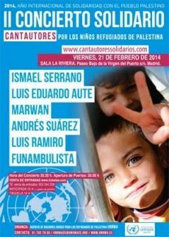 CONCIERTO SOLIDARIO POR LOS NIÑ@S REFUGIADOS DE PALESTINA‏