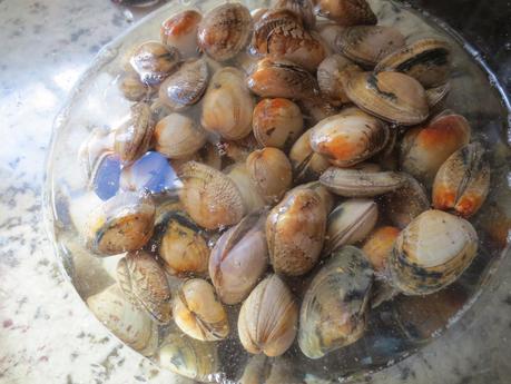 Espaguetis con almejas