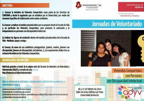 Jornadas de Voluntariado Viviendas Compartidas con Personas con discapacidad Intelectual (FUNDOWN)