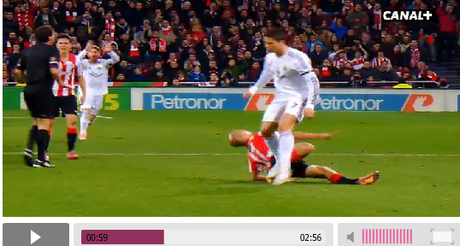 Canal + nos ofrece otra posible agresión de Cristiano ante el Athletic