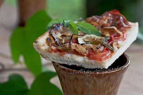 PIZZA CON VERDURAS Y QUESO DE OVEJA