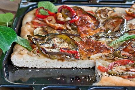 PIZZA CON VERDURAS Y QUESO DE OVEJA