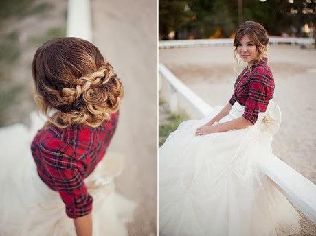 ¡Las novias más atrevidas visten camisas de cuadros!