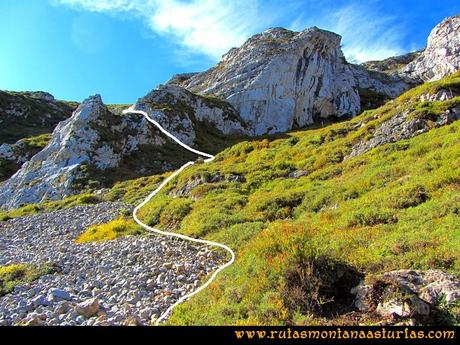 Rutas Montaña Asturias: Subiendo por la Canal a la Hoya