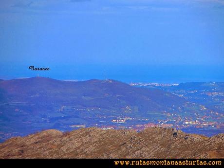 Rutas Montaña Asturias: Vista de la sierra del Naranco, Oviedo y Gijón