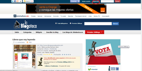 Votadnos en los Premios 20 Blogs