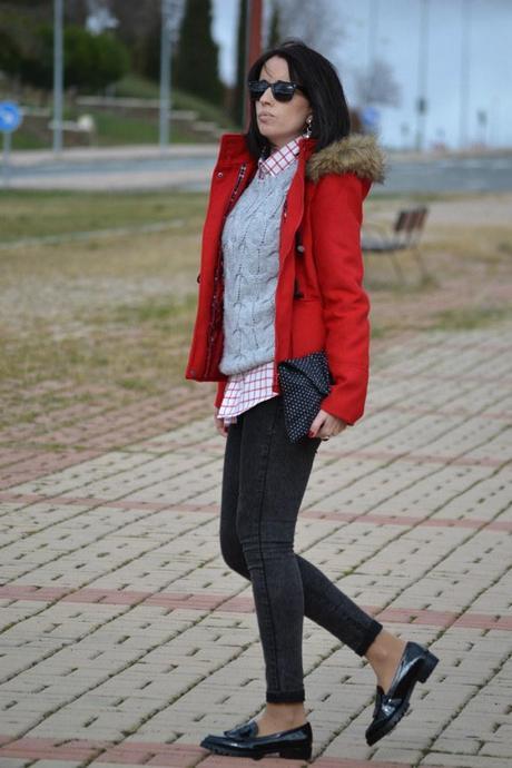 RED, GREY AND POLKA DOTS RED, GREY AND POLKA DOTS