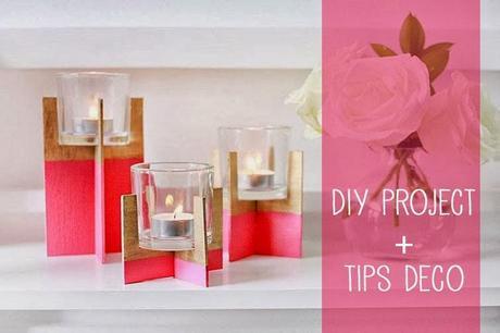 DIY portavelas geométrico + tips