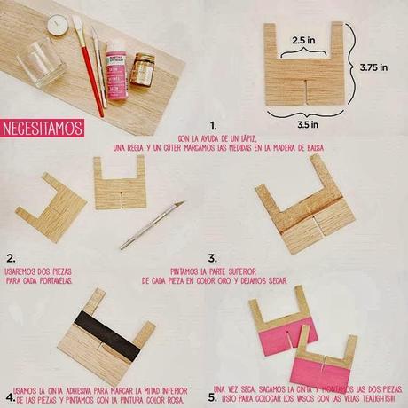 DIY portavelas geométrico + tips DIY portavelas geométrico + tips