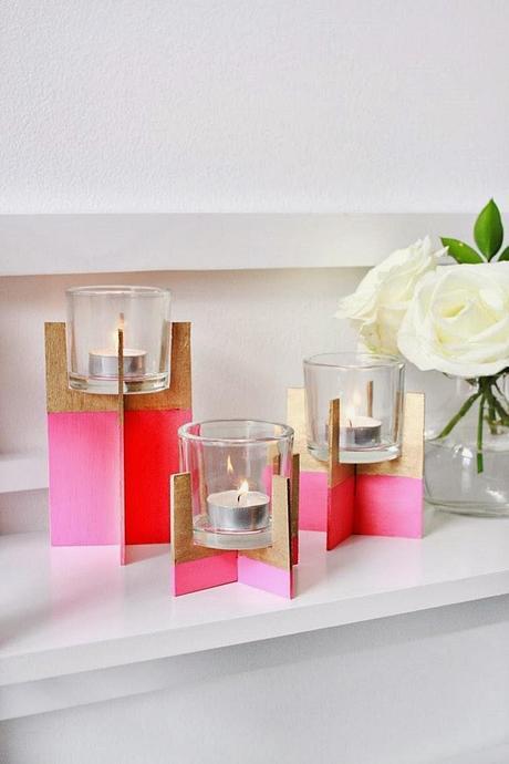 DIY portavelas geométrico + tips DIY portavelas geométrico + tips