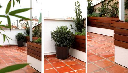Jardin de diseño en atico 022 Diseño de jardín & huerto urbano para la terraza de la azotea