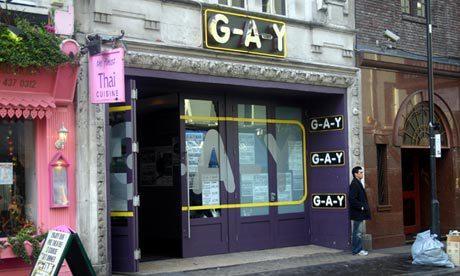 G-A-Y's bar in Old Compton Street, Soho, London.