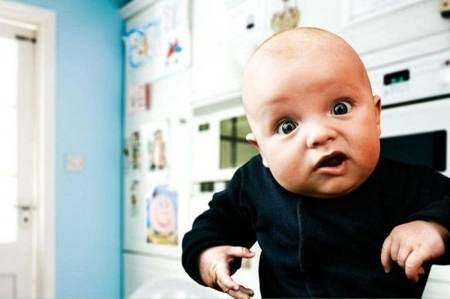 la expresión en los bebés y niños