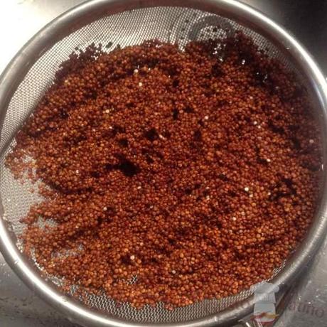 Escurrir quinoa