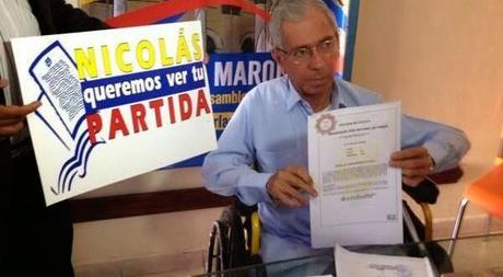 Walter Márquez presenta Partida Nacimiento de Maduro:Colombiano