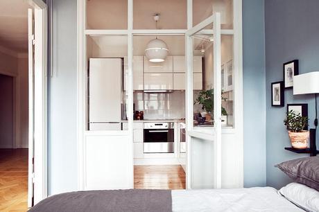 Durmiendo junto a la cocina. Una distribucion peculiar.