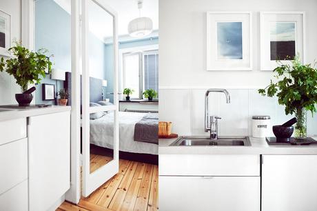 Durmiendo junto a la cocina. Una distribucion peculiar.