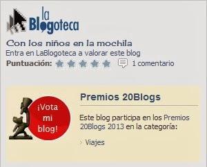 ¡¡Ya están aquí los premios 20Blogs 2014!!