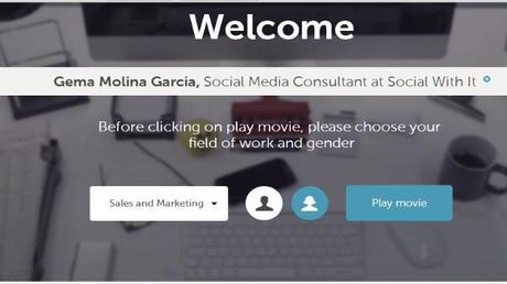 Cómo hacer un Vídeo-Currículum con tu perfil de LinkedIn - Pantalla de Inicio