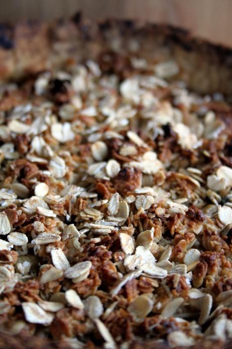Tarta de manzana y avena