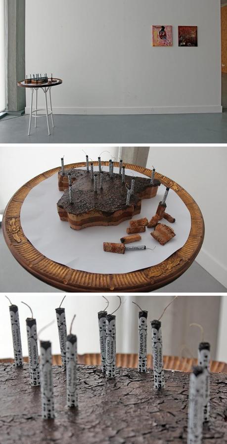 Obras de Ausín Saínz cesuradas en  el Centro Municipal Integrado Julián Sanchez el Charro de Salamanca.