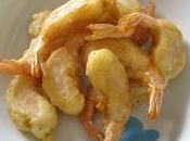 Langostinos tempura