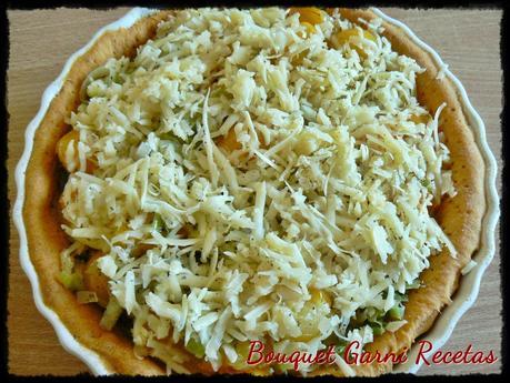 Tarta de tomates cherry amarillos